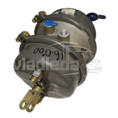 Новый энергоаккумулятор в сборе средний с длинным штоком HOWO WG9000360108 в РК: вид 3