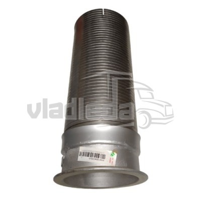 Качественная гофра выхлопной трубы HOWO-4 (6х4) с фланцем WG9725540053/3 на складе: вид 2